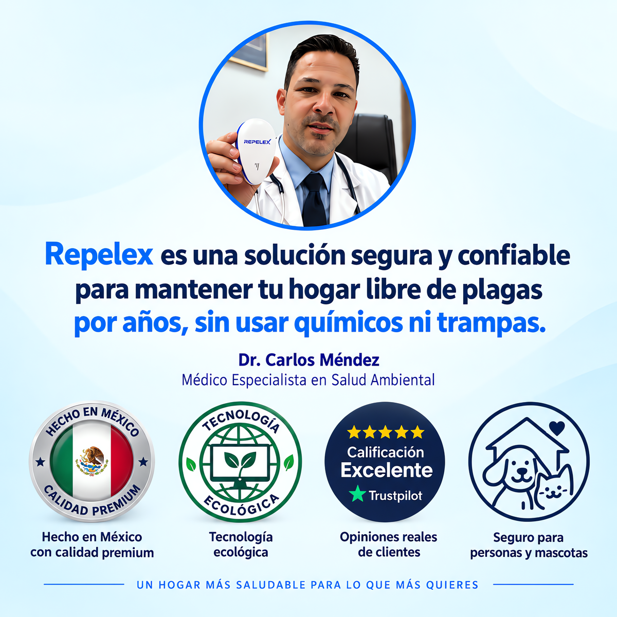 Repelex™–Repelente Ultrasónico de Plagas