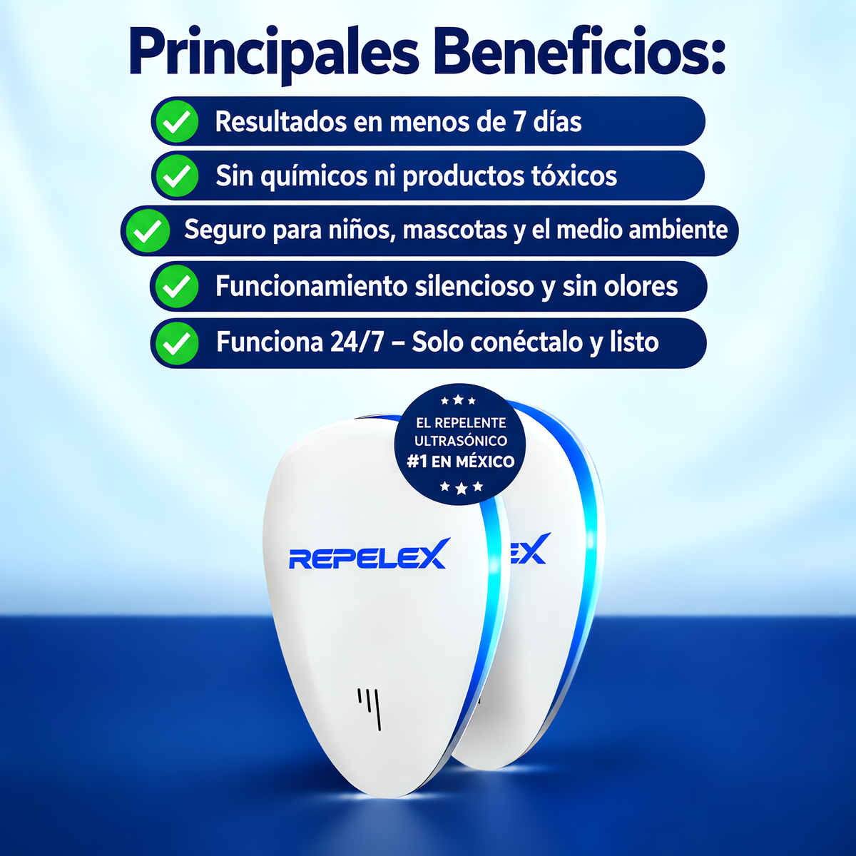 Repelex™–Repelente Ultrasónico de Plagas